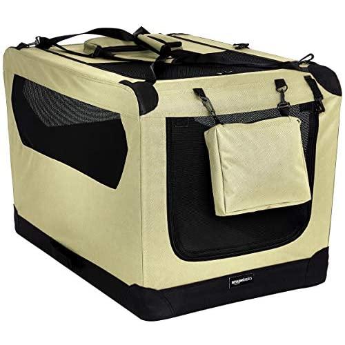 Amazon Basics Premium Folding Portable Soft Pet Dog Crate Carrier Kennel