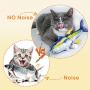 Cat Toys - Interactive Kitten Toys for Indoor Cats, No Noise, Funny, Washable & Skin-Friendly Floppy Fish Cat Toy, Catnip Toy Gift for Your Pets