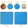 L LEIWEK Dog Lick Mat, Pet Slow Feeder Pad for Dogs Cats Distraction Calming Mat for Anxiety Relief Boredom Buster, Peanut Butter Lick Pad Perfect for Dog& Cat Food, Dog Treats, Yogurt(Large 7.3IN) L LEIWEK Dog Lick Mat, Pet Slow Feeder Pad for Dogs Cats Distraction Calming Mat for Anxiety Relief Boredom Buster, Peanut Butter Lick Pad Perfect for Dog& Cat Food, Dog Treats, Yogurt(Large 7.3IN)