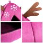 Hollypet Self-Warming 2 in 1 Foldable Comfortable Triangle Cute Pet Cat Bed Tent House