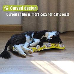 Euchirus Cat Scratcher Pad - Cat Cardboard Scratch Durable Scratching Pad Reversible