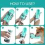 LESCOLTON Collapsible Pet Water Bottles for Dogs, Leak Proof Portable Foldable Drinking Water Bottle Bowl Dispenser with Filter for Pets Walking, Travel, Hiking, 300ML
