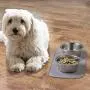 mDesign Premium Quality Microfiber Polyester Pet Food and Water Bowl Feeding Mat for Dogs - Ultra Absorbent Reversible Placemat - Folds for Compact Storage - Small, 2 Pack - Pewter Gray/Ivory mDesign Premium Quality Microfiber Polyester Pet Food and Water Bowl Feeding Mat for Dogs - Ultra Absorbent Reversible Placemat - Folds for Compact Storage - Small, 2 Pack - Pewter Gray/Ivory