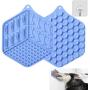 Jubyuan Lick Mat for Dogs，Dog Slow Dispensing Treater ，Dog Peanut Butter Lick Pad with Super Suction to Wall,Pet Lick Mat for Pet Bathing, Grooming, and Dog Training，Blue