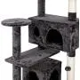 JJW Cat Tree Tower with Sisal Scratching Posts Condos,Hammock Plush Perches,Cat Activity Centres Kittens Furniture Play House JJW Cat Tree Tower with Sisal Scratching Posts Condos,Hammock Plush Perches,Cat Activity Centres Kittens Furniture Play House