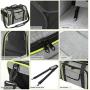COVONO Expandable Pet Carrier for Cats, Dogs and Small Animals, Portable Pet Travel Carrier, Airline Approved, Soft Sided, Foldable, Steel Frame, 3 Open Doors, Big Space