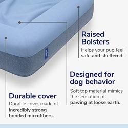 Casper Dog Bed, Plush Memory Foam, Medium, Blue