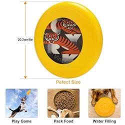 Pet Frisbee Flying Disc Dog Toy - Multifunction Two Tigers 1973 Gorka Polish Circus Poster_1024x1024