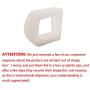 Poweka Foam Pre-Filters for Drink-Well Stainless Steel 360, Avalon, Pagoda, Seascape and Sedona Water Bowl - 12 Packs Dog and Cat Pet Fountain Prefilters (White)