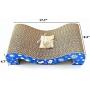 Irispets cat Scratcher Cardboard, cat Scratching pad, Corrugated cat Scratcher Lounge Toys with Catnip