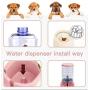 UniqueFit Pets Cats Dogs Automatic Waterer and Food Feeder 3.8 L with 1 Water Dispenser and 1 Pet Automatic Feeder