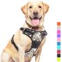 Vovodog Dog Harness No-Pull Pet Harness, Adjustable Outdoor Walking Pet Reflective Oxford Soft Vest with 2 Metal Rings and Handle Easy Control for Small Medium Large Dogs…