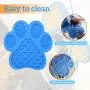 ZUDZUW 2PCS Pet Lick Mat, Peanut Butter Lick Pad, Dogs Cats Slow Feeder Distraction Device Makes Shower Easy and Funny & Anxiety Relief IQ Treat Mat Silicone Dog Cat Lick Mat