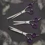 FanArti 8'' Stainless Steel Dog Grooming Scissors Kit With Blunt Round Tip Professional 4CR Heavy Duty Titanium Coated Pet Trimmer Kit Low Noise Thinning, Straight, Curved Shears Comb for Long Hair FanArti 8'' Stainless Steel Dog Grooming Scissors Kit With Blunt Round Tip Professional 4CR Heavy Duty Titanium Coated Pet Trimmer Kit Low Noise Thinning, Straight, Curved Shears Comb for Long Hair