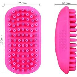 Taeku Pet Bath Brush Soothing Massage Shampoo Brush with Fur Catching Screen for Dogs, Cats, Small Animals Washing and Massaging