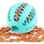 IQ Treat Ball [Chew Toy] for Dogs & Cats [Dental Treat][Bite Resistant] Durable Non Toxic- BPA Free-Strong Tooth Cleaning for Pet Training/Playing/Chewing, [Enhace Your Pets Playing Experience Now!]