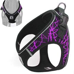YIEPAL No Choke Reflective Padded Step in Small Dog Harness Adjustable Stylish Sport Puppy Vest Harness