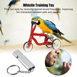 ViaGasaFamido Birds Training Whistle, 2PCS Pet Parrot Dog Training Whistle Pet Training Toy for Puppies Parrots Pigeon Behavior Obedience Silence Recall Training Tool