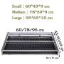 HORV Sturdy Potty Training Tray Dog Toilet Dog Potty Tray Puppy Pad Holder Pet Litter Box Use in Bathroom Apartment or Balcony