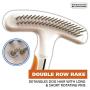 Wahl 858424 2-in-1 Double Row Rake with Shedding Blade