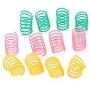 iSmarten Pet Wide Plastic Colorful Springs Cat Toys for Cat Kitten Pets (Random Color) (10pcs)