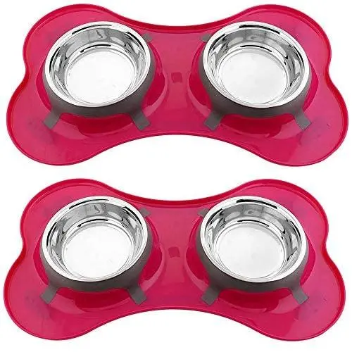 Iconic Pet Colour Splash Designer Bone Shape Fusion Pet Diner