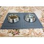 PetLike Pet Feeding Mat for Large Dogs and Cats，Non-Slip and Waterproof Large Dog Bowl Mat for Food and Water，Easy to Clean (Exclude Bowl)