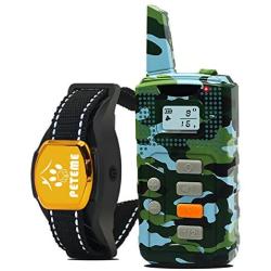 Peteme Dog Training Collar with Remote, Dog Shock Training Collar Rechargeable with Beep/Vibration/16 Shock Levels,100% Waterproof, 1200ft Remote Trainer Range Collar for Small Medium Large Dogs…