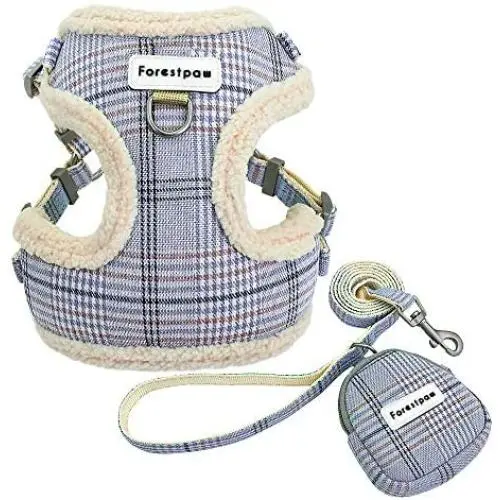 Forestpaw Cute Harness for Small Dogs,Escape Proof Cat Harness and Leash Set,Soft No Pull Dog Harness for Walking Small Dogs Forestpaw Cute Harness for Small Dogs,Escape Proof Cat Harness and Leash Set,Soft No Pull Dog Harness for Walking Small Dogs
