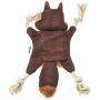 Vitscan Durable Dog Toys for Aggressive Chewer Squeak, Indestructible Dog Toys Tough Dog Squeaky Toys No Stuffing Crinkle Dog Toy, Rope Knots Puppy Chew Toys Sturdy Squirrel Dog Toy