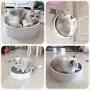 Vinyl Etchings Cat Scratcher Pad Bed for Indoor Cats Scratching Post 2-in-1 Cat Round Scratch Cardboard Bed for Large Cats and Kitten