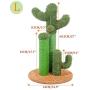 PAWZ Road Cat Scratching Post Cactus Cat Scratcher Featuring with 3 Scratching Poles and Interactive Dangling Ball