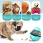 USAMS Dog Cat Tumbler Treat Ball Slow Feeder Toy Pet Food Dispenser Puzzle Toy for Dog Cat Natural Instinct Fulfillment IQ Active Stimulation (Blue)