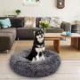 MARUNDA Dog Bed Cat Bed Calming Donut， Faux Fur Fluffy Cozy Pet Bed Self-Warming Donut Cuddler, Round Plush Dog Beds for Large Medium Small Dogs and Cats Indoor Sleeping Bed (24''/32''/39'').