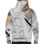White Bullterrier on Nature England,Unisex 3D Print Pullover Hooded Hoodies with a Big Pocket Bull Terrier S