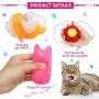 Charnoel 11 Pieces Catnip Cat Toys Cat Interactive Playing Toys Plush Cat Teething Toys Lovely Cat Entertaining Toys for Pet Kitten Cat Playing Chewing Teething and Claw Grinding Claw