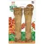 Nylabone Twin Pack Power Chew Flavored Durable Dog Chew Toys Nylabone Twin Pack Power Chew Flavored Durable Dog Chew Toys