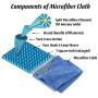 Microfiber Pros Dog Towels – Pack of 2 in Large 20'' x 40'' Size – Hypoallergenic and Chemical Free – Ultra-Absorbent for Bathing, Cleaning, & Grooming – Machine Washable