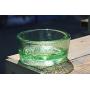 PawNosh Cubby Deluxe (Larger) Bowl in Celery - 100% Recycled Glass Pet Food and Water Bowl