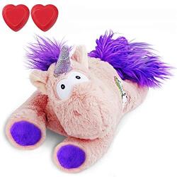 Lepawit Dog Plush Toy Heartbeat Toy Puppy Behavioral Training Aid Toy for Anxiety Relief, Newborn Puppies Sleep Aid Separation Anxiety, Cute Unicorn Accompany Plush Toy for Dogs