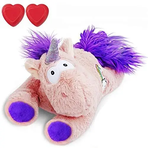 Lepawit Dog Plush Toy Heartbeat Toy Puppy Behavioral Training Aid Toy for Anxiety Relief, Newborn Puppies Sleep Aid Separation Anxiety, Cute Unicorn Accompany Plush Toy for Dogs Lepawit Dog Plush Toy Heartbeat Toy Puppy Behavioral Training Aid Toy for Anxiety Relief, Newborn Puppies Sleep Aid Separation Anxiety, Cute Unicorn Accompany Plush Toy for Dogs