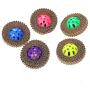 Pudwy Funny Pet Cat Scratch Board Cat Toy Corrugated Paper Cat Claw Board with Plastic Bell Ball