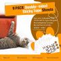 Domipet 9 Pack Cat Scratch Deterrent Tape, Double Sided Anti Cats Scratching Sticky Tape 3 Pack+17.8L12W 3 Pack+16L12W 3 Pack+17L10W Anti-Scratch Training Scratch Stopper Clear Furniture Protector