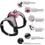 Reflective Dog Harness Nylon Pitbull Pug Small Medium Dog Harness Vest Bling Reflective Dog Harness Nylon Pitbull Pug Small Medium Dog Harness Vest Bling