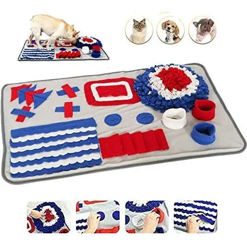 Vehipa Snuffle Mat,Feeding Mat for Small Large Dogs,Pet Puzzle Toys Durable Interactive Encourages Natural Foraging Skills Vehipa Snuffle Mat,Feeding Mat for Small Large Dogs,Pet Puzzle Toys Durable Interactive Encourages Natural Foraging Skills