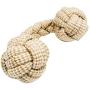 Franklin Pet Supply Natural Non-Toxic Rope Dog Toys – Hemp – Play Fetch – Tug of War – Dog Teething – Puppy Chew – 4 Pack