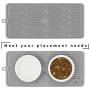 Ptlom Pet Placemat for Dog and Cat, Mat for Prevent Food and Water Overflow, Suitable for Medium and Small Pet