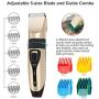Nicewell Dog Clippers Powerful and Low Noise Dog Grooming Kit, USB Rechargeable Cordless Pet Clippers for Dogs Cats, with Attachment Guide Combs and Scissors