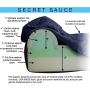 Pet Support Systems Extra Larg 52 x 36 x 7-Inch Gel Memory Foam Orthopedic Bed with Bolster for Dogs - Blue Denim