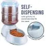 Zento Deals Automatic Self-Dispensing Pet Feeder Premium Quality Replenish Eating Bowl Storage Container Self Feeding Gravity 3.5 liters 1 Gallon Large Capacity Pet Feeder for Dog Cat Zento Deals Automatic Self-Dispensing Pet Feeder Premium Quality Replenish Eating Bowl Storage Container Self Feeding Gravity 3.5 liters 1 Gallon Large Capacity Pet Feeder for Dog Cat